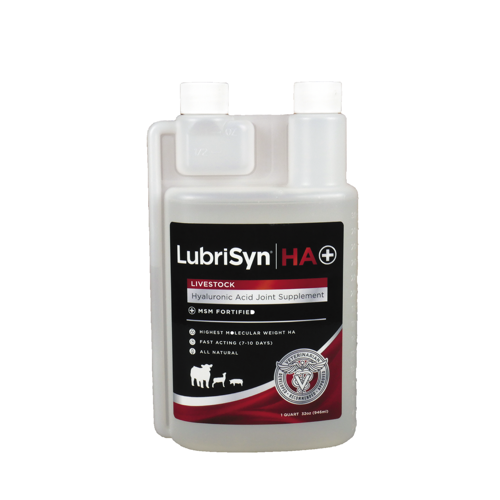 LubriSyn HA + MSM Livestock quart