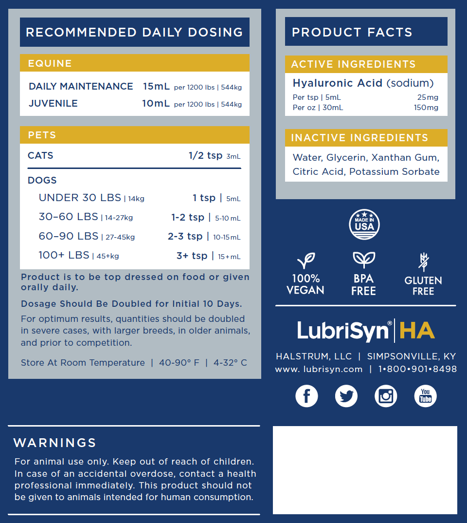 LubriSyn HA label