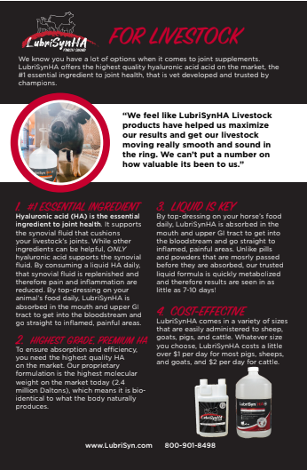 Flyers - LubriSynHA for Livestock